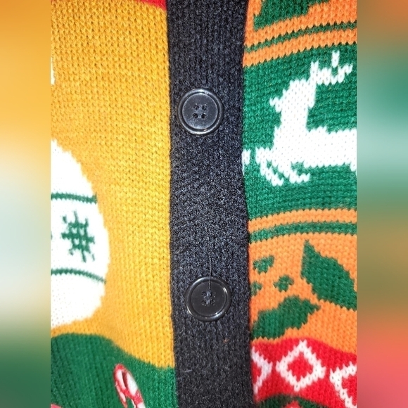 Vintage XL Ugly Sweater Knit Vest Fun Patterns - Picture 3 of 5